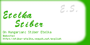 etelka stiber business card